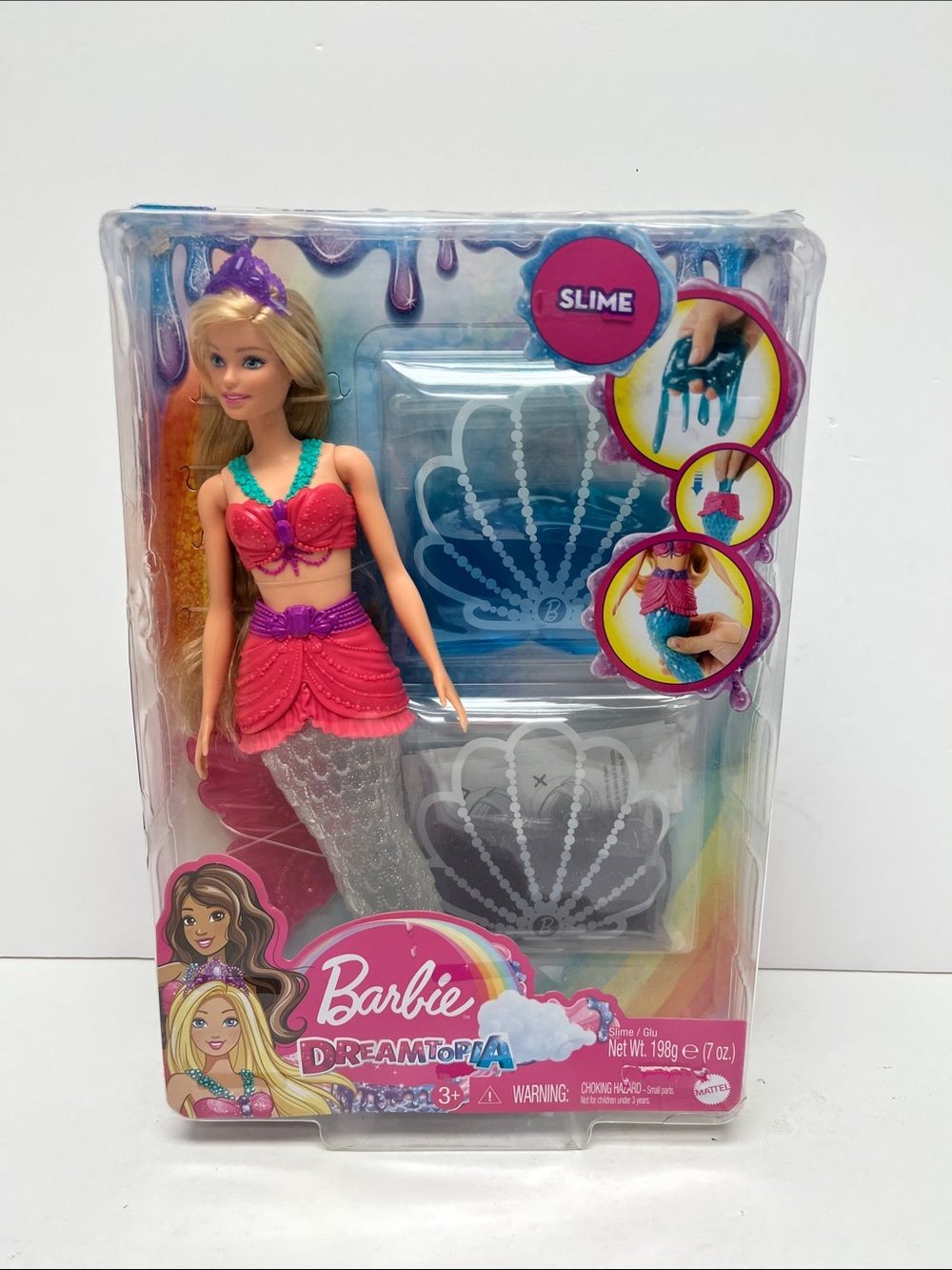 Barbie Dreamtopia Slime Mermaid Doll with 2 Slime Packets